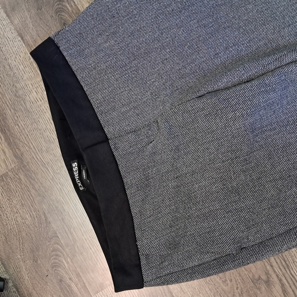 Express Pants Womens 0R Gray Columnist Straight Leg Polyester Blend - Picture 3 of 7